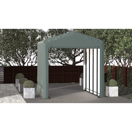 Shelterlogic ShelterTube Wind and Snow-Load Rated Garage, 14x18x16 Green SQAACC0104C01401816